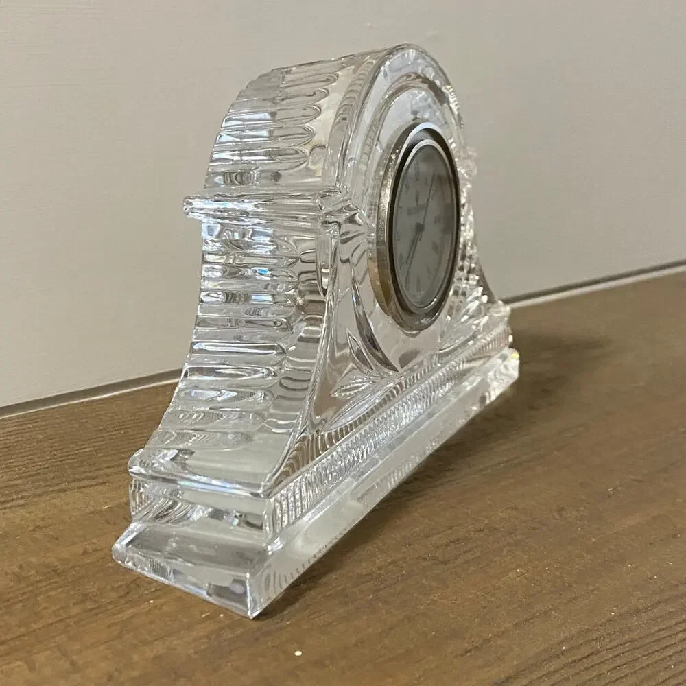 Vintage Waterford Devenish Small Crystal Clock Mantel Piece Decor